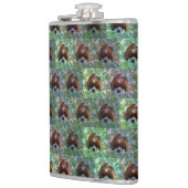 Green King Charles Cavalier Spaniel, Hip Flask Heupfles (Links)