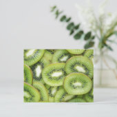 Green Kiwi Abstract Pattern Briefkaart (Staand voorkant)