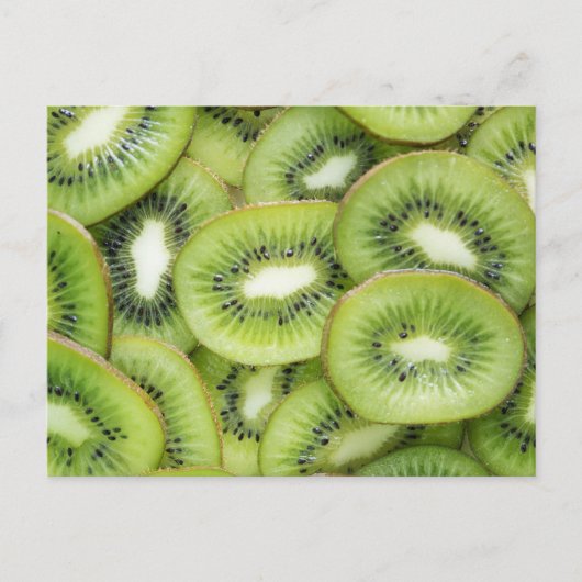 Green Kiwi Abstract Pattern Briefkaart (Voorkant)