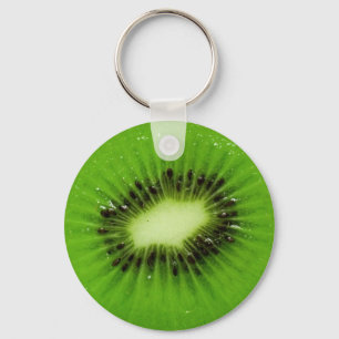 Green Kiwi Fruit Fresh Slice Sleutelhanger
