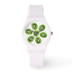 Green Kiwi Pattern Horloge