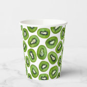 Green Kiwi Pattern Papieren Bekers (Links)