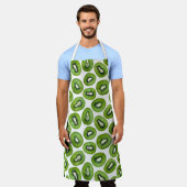 Green Kiwi Pattern Schort (Gedragen)