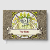 Green Knight Family Crest Achternaam boek (Voorkant)