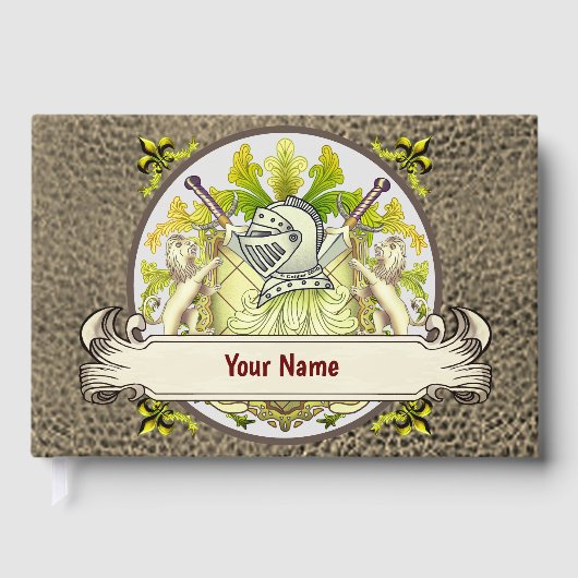 Green Knight Family Crest Achternaam boek (Voorkant)