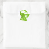 Green Knight Medieval Creative Anachronismen Ronde Sticker (Tas)