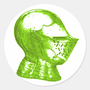 Green Knight Medieval Creative Anachronismen Ronde Sticker
