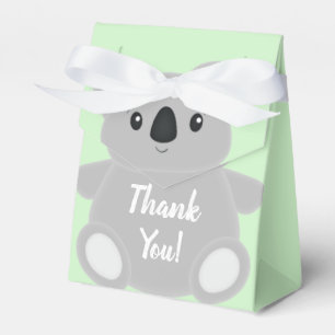 Green Koala Beer Baby shower Bedankdoosjes