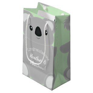 Green Koala Beer Baby shower Klein Cadeauzakje