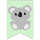 Green Koala Beer Birthday Party Vlaggetjes (Eerste vlag)