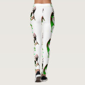 Green Kokopelli Black Leggings (Achterkant)