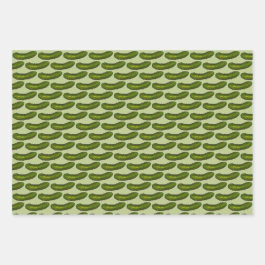 Green Kosher Dill Pickles Pickle Chips Fried Inpakpapier Vel (Voorkant 2)