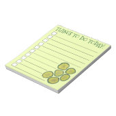 Green Kosher Dill Sweet Pickle Chips Checklist Notitieblok (Linkerzijde)