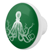 Green Kraken Octopus Keramische Knop (Rechts)