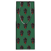 Green Krampus Wijn Cadeautas (Achterkant)