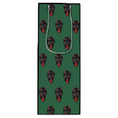 Green Krampus Wijn Cadeautas (Voorkant)