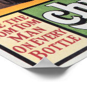 Green Label CHUTNEY INDIAN MANGO Retro Food Advert Poster (Hoek)