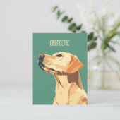 Green Labrador Retriever Briefkaart (Staand voorkant)
