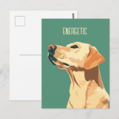 Green Labrador Retriever Briefkaart (Voorkant / Achterkant)