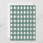 Green Lace Gingham Recipe Kaarten (Voorkant)