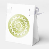 Green Lace Mandala Wedding Bedankdoosjes (Achterkant)