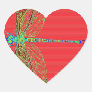 Green Lace vleugel Deagonfly van Sharles Hart Sticker