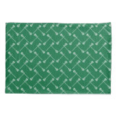 Green Lacrosse White Sticks gepatterd Kussensloop (Achterkant)