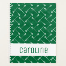 Green Lacrosse White Sticks gepatterd