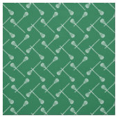 Green Lacrosse White Sticks gepatterd Stof (Swatch)