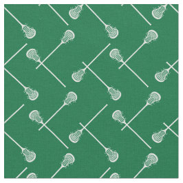 Green Lacrosse White Sticks gepatterd Stof