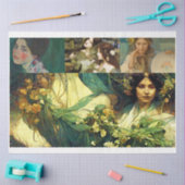 Green Ladies Tissue Paper Tissuepapier (Craft)