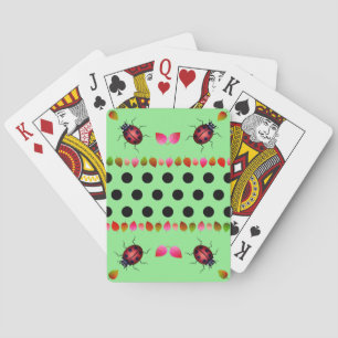 Green Lady Beetle's Luck Pokerkaarten