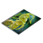 Green Lady Slipper Orchid Notitieboek (Linkerzijde)