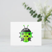 Green Ladybug Briefkaart (Staand voorkant)