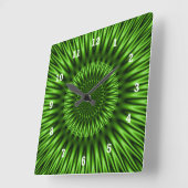 Green Lagoon Vierkante Klok (Hoek)