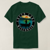 Green Lake Wisconsin Vist T-shirt (Design voorkant)