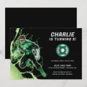 Green Lantern Boys Birthday Kaart (Voorkant / Achterkant)