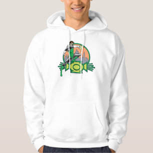 Green Lantern City Background en Logo Hoodie