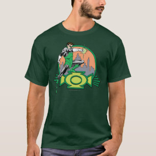Green Lantern City Background en Logo T-shirt