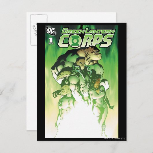 Green Lantern Corps Briefkaart (Voorkant / Achterkant)
