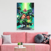 Green Lantern Corps Canvas Afdruk (Insitu (Woonkamer))