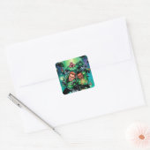 Green Lantern Corps Vierkante Sticker (Envelop)