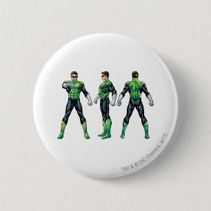 Green Lantern Drie Uitzichten Ronde Button 5,7 Cm