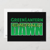Green Lantern - Emerald Dawn Logo Briefkaart (Voorkant / Achterkant)