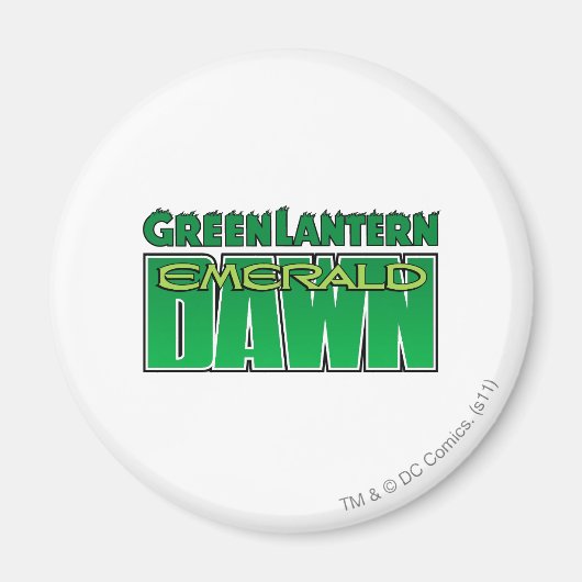 Green Lantern - Emerald Dawn Logo Magneet (Voorkant)