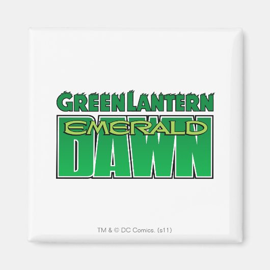 Green Lantern - Emerald Dawn Logo Magneet (Voorkant)