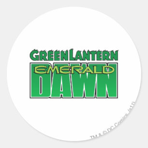 Green Lantern - Emerald Dawn Logo Ronde Sticker