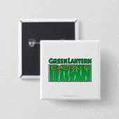 Green Lantern - Emerald Dawn Logo Vierkante Button 5,1 Cm (Voorkant /achterkant)