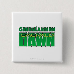 Green Lantern - Emerald Dawn Logo Vierkante Button 5,1 Cm
