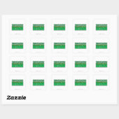 Green Lantern - Emerald Dawn Logo Vierkante Sticker (Vel)